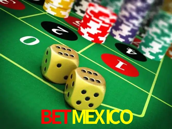 Una escena digital vívida inspirada en casino con BETMEXICO mostrado prominentemente, luces brillantes, fichas, cartas y acentos dorados.